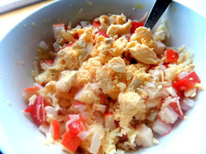 Бутерброды с крабовой начинкой