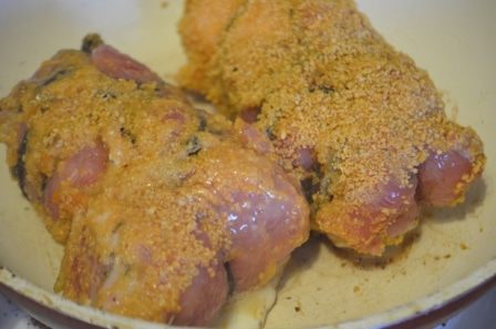 Крученики из свинины с хурмой 