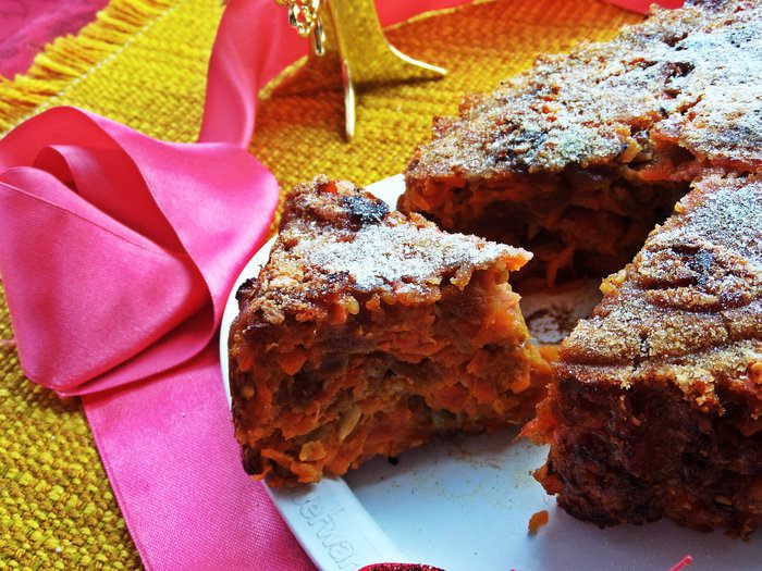 Запеканка морковная с курагой