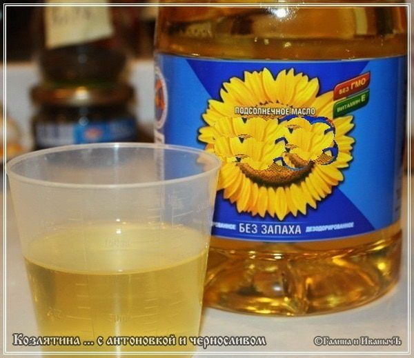 Козлятина с яблочком антоновским и черносливом