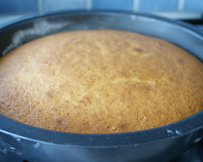 Фруктовый торт с шоколадной глазурью