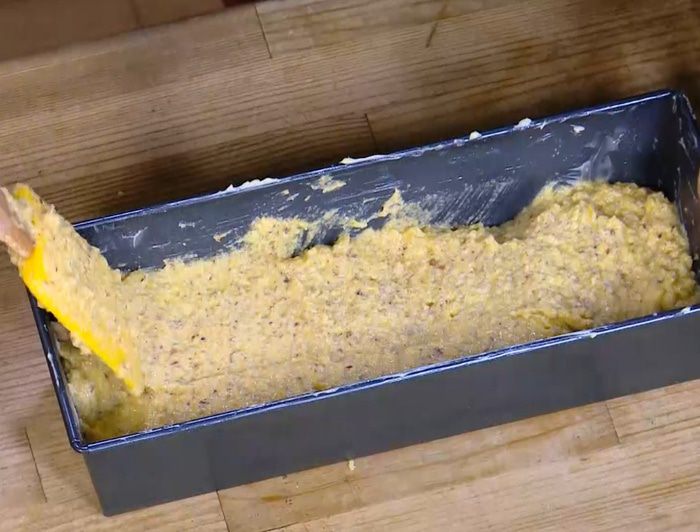 Миндальный пирог на поленте и рисовой муке 