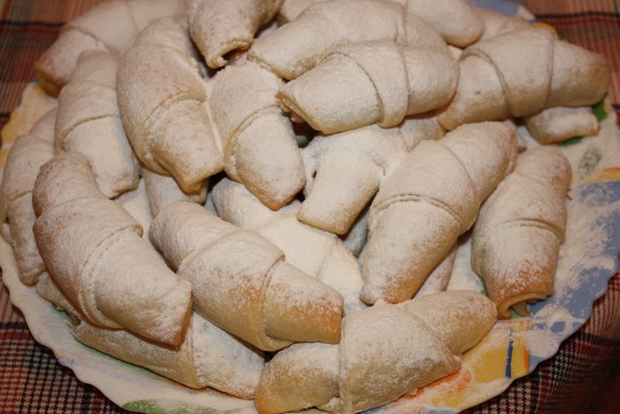 Рогалики с яблочной начинкой