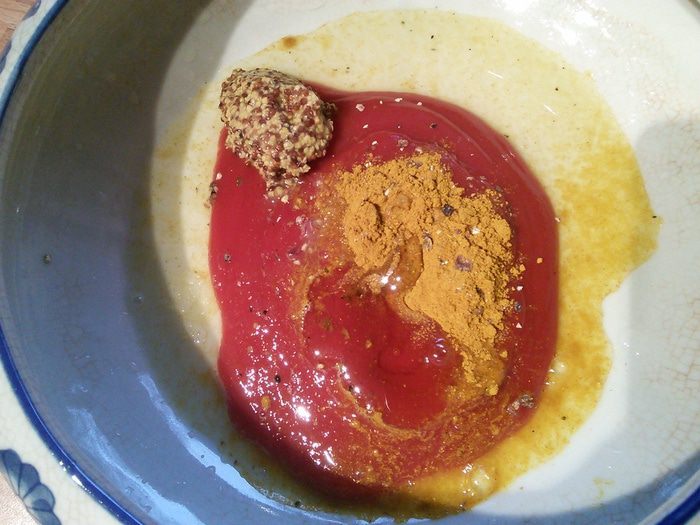 Куриные шашлычки в карри соусе 