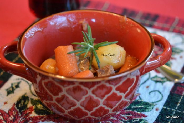 Рагу из говядины с овощами