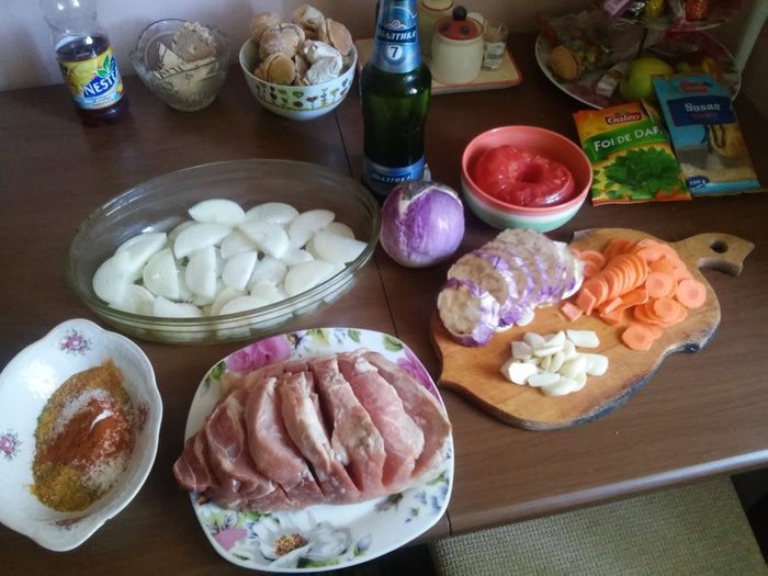 Свинина в пиве
