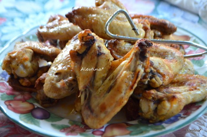 Кисло-сладкие куриные крылышки