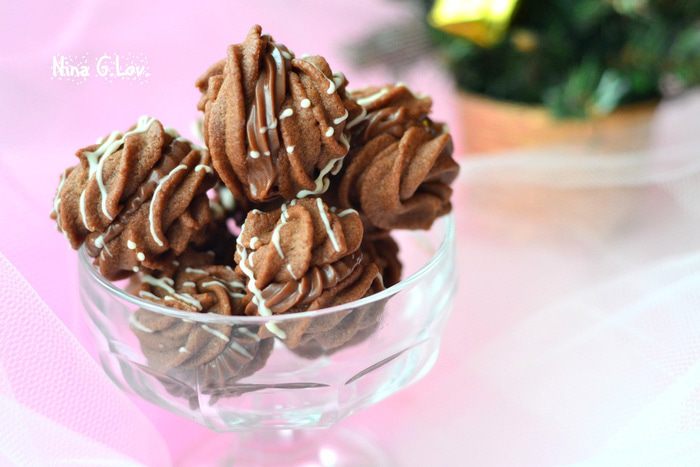 Печенье с кремом &amp;quot;Шоколадный поцелуй&amp;quot; (Csoki csók teasütemény)