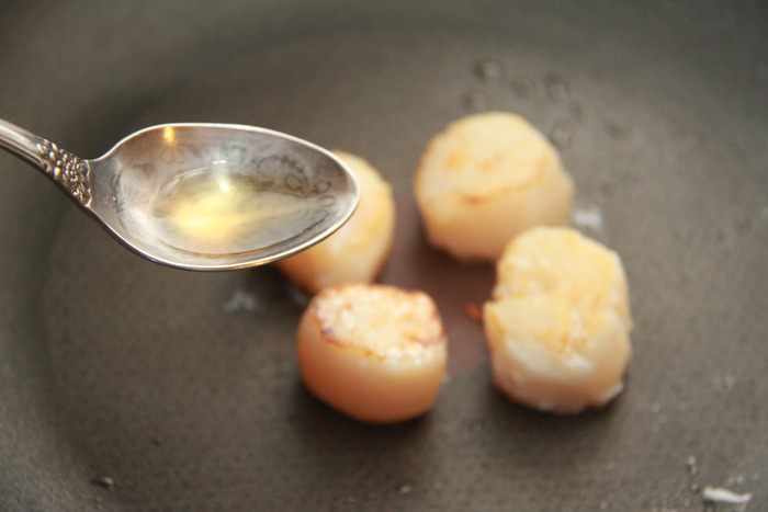 Тыквенный суп-пюре с гребешками