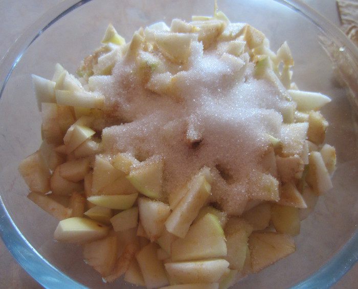 Яблоки в лаваше
