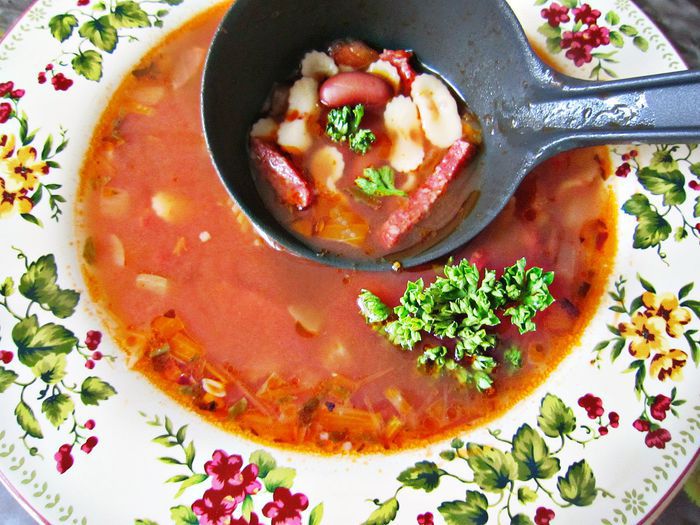 Сытный итальянский суп c пастой &amp;quot;мини&amp;quot;