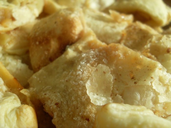 Слоеное печенье с яблочной начинкой