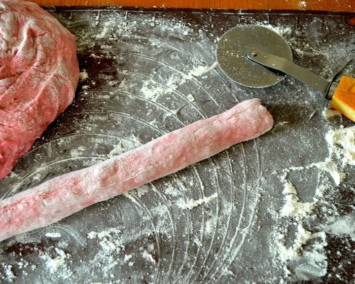 Итальянские ньокки со свеклой