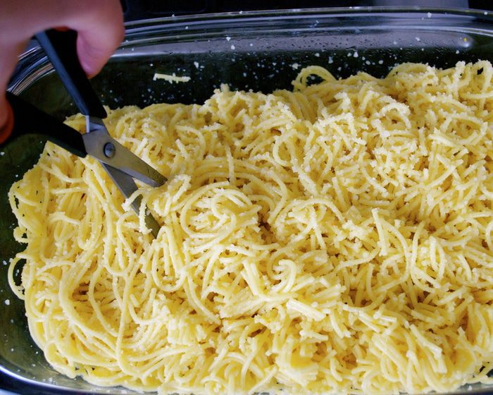 Колобки из спагетти (arancini di spaghetti)