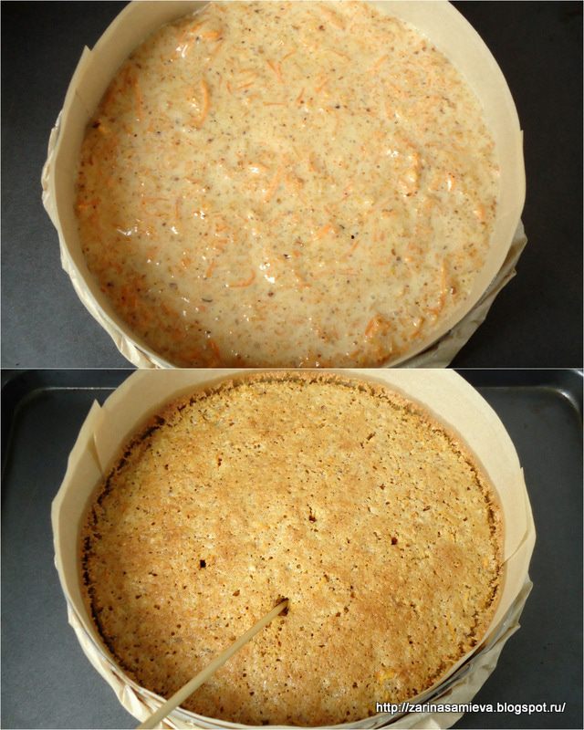 Швейцарский морковный торт