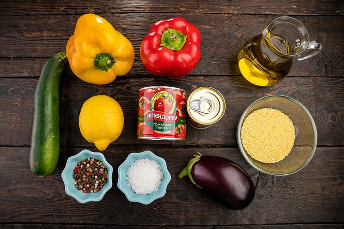 Кускус с жареными овощами