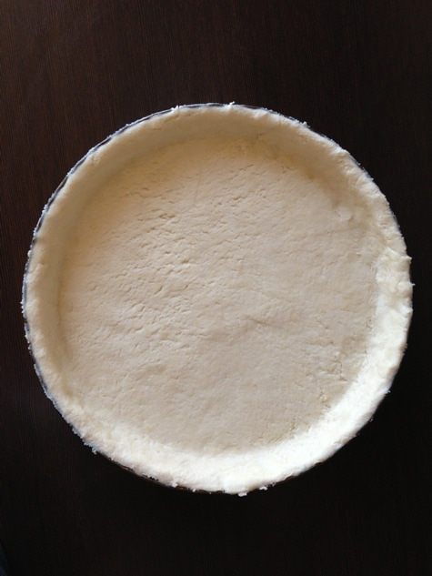 Тарт из творожного теста с карамельками