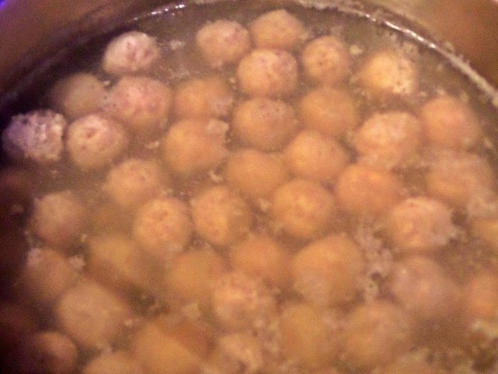 Щи «Сборные» с фасолью и фрикадельками
