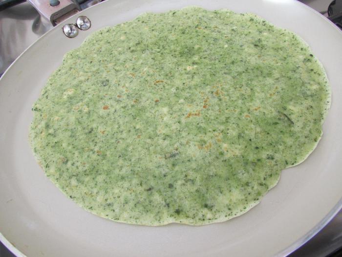 Блинный тортик с грибным соусом