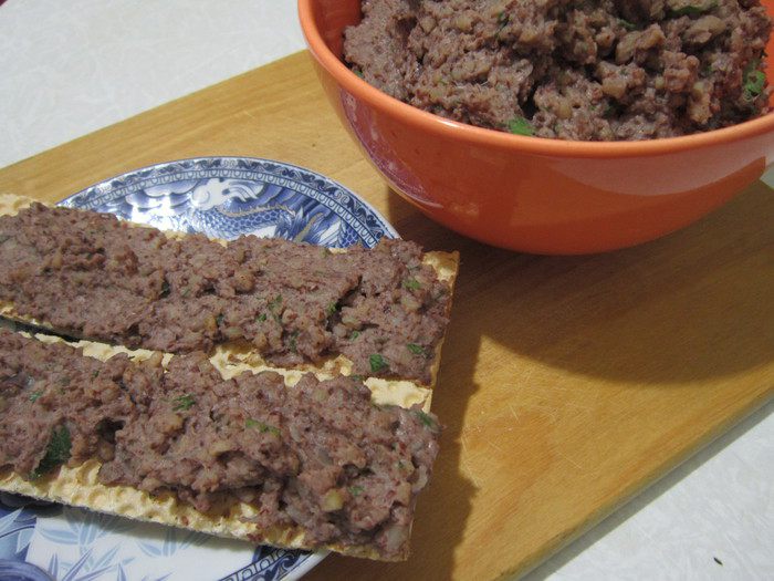 Паштет из фасоли с булгуром
