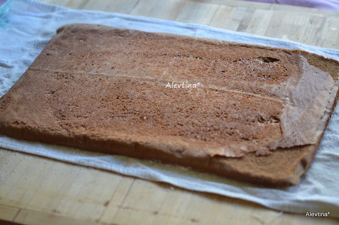 Сладкое полено с грибочками