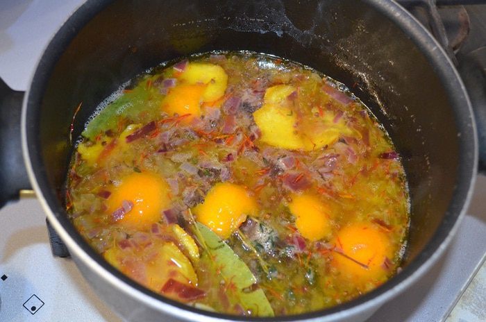 Овощи в шафрановом маринаде
