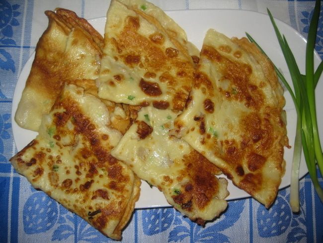 Блины с рыбным припеком