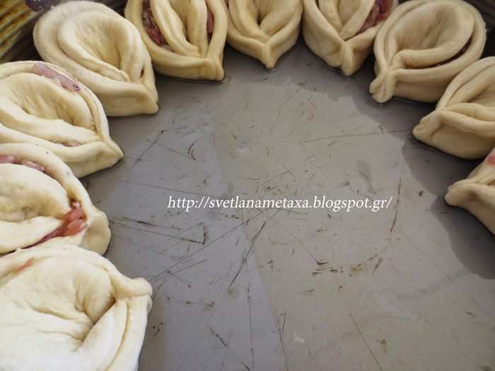 Мясной пирог &amp;quot;Хризантема&amp;quot;
