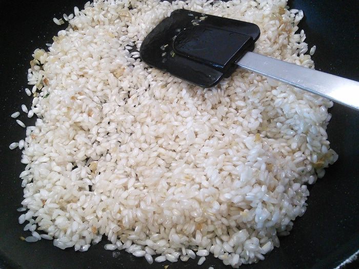 Ризотто с соусом из черемши 