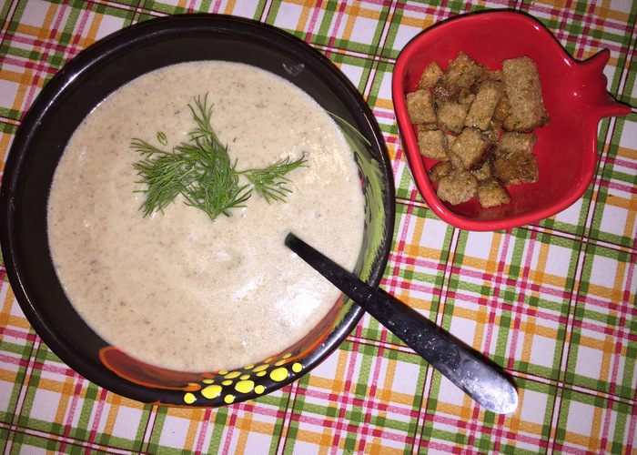 Душевный грибной суп-пюре