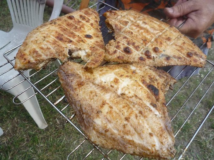 Камбала черноморская на гриле