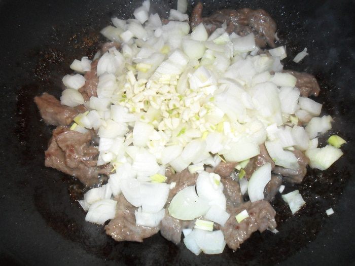 Мясо с овощами