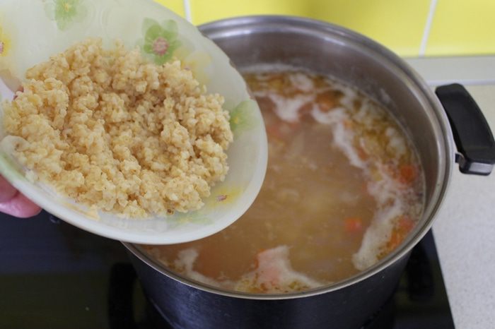 Суп с пшеничной крупой и чечевицей (постный)