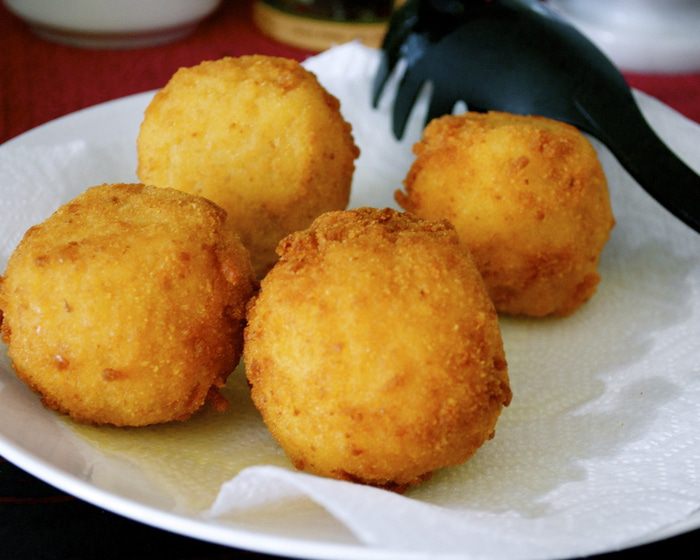 Колобки из спагетти (arancini di spaghetti)
