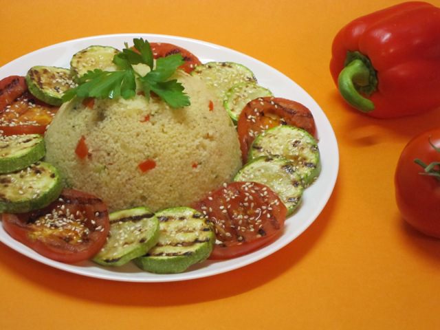 Кускус с овощами гриль