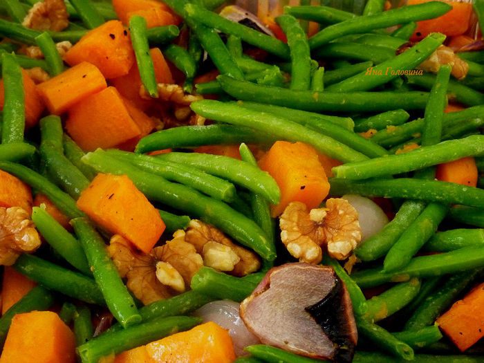 Салат с запеченным бататом 