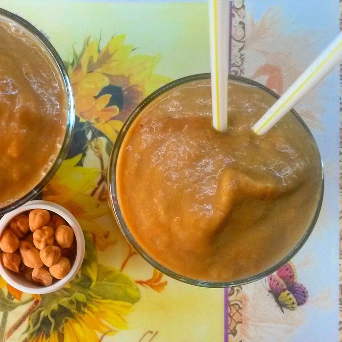 Смузи с бананами и курагой