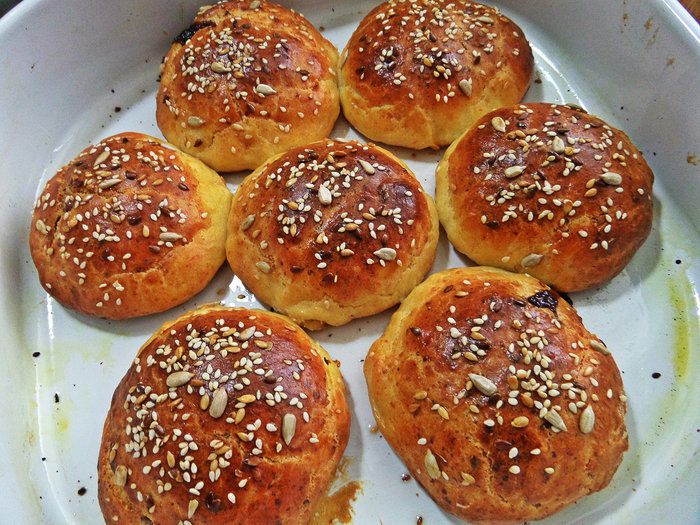 Булочки с начинкой на творожном тесте