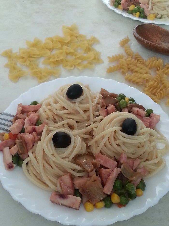 Спагетти &amp;quot;Три вкуса&amp;quot;