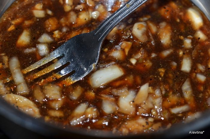 Свинина с глазурью из лайма