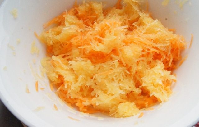Овощной мильфей с чечевично-мятным кремом