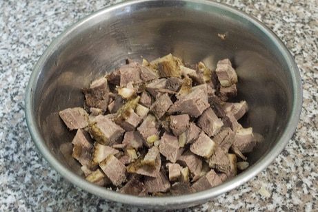 Салат с фасолью и утиной грудкой