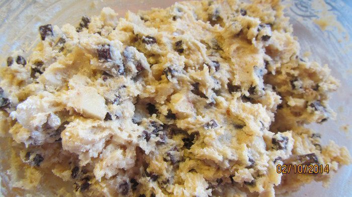 Орехово-шоколадное печенье с морской солью