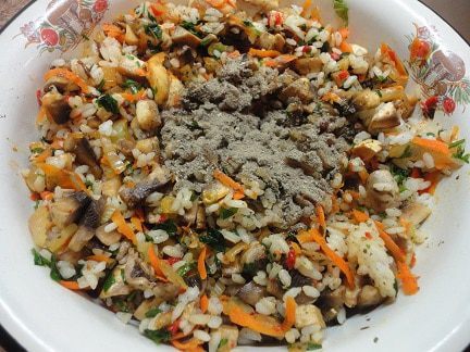 Голубцы с рисом и грибами